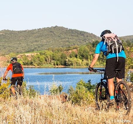 Fietstoeristen welkom op camping Les Amandiers