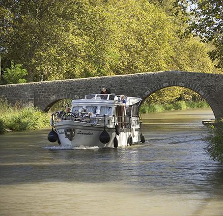 Boottochten op het Canal du Midi.