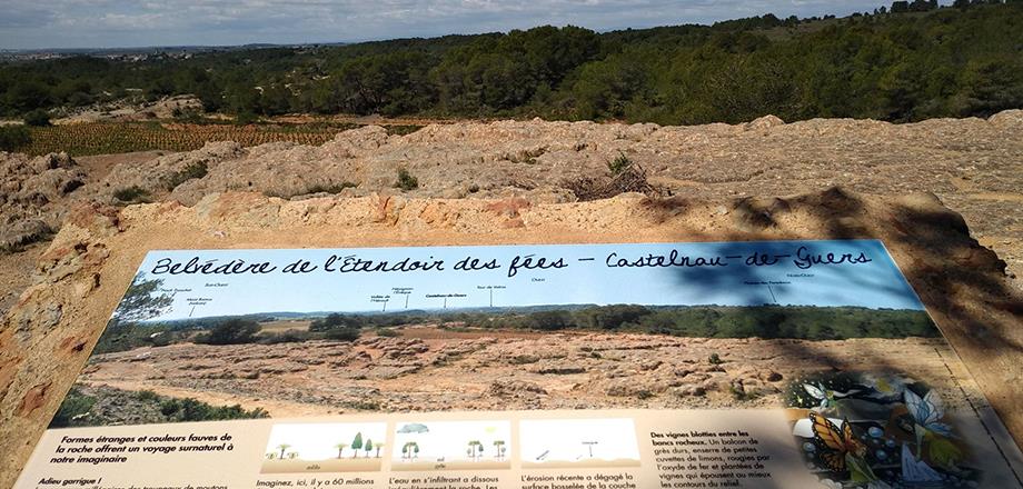 Wandeltochten met vertrek vanaf camping Les Amandiers in Castelnau de Guers