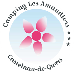 Camping logo Les Amandiers bij Pézenas in Hérault